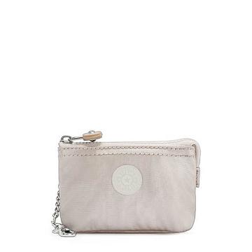 Kipling Creativity Mini Pouch Metallic Keychain Vesker Beige | NO 1112RV